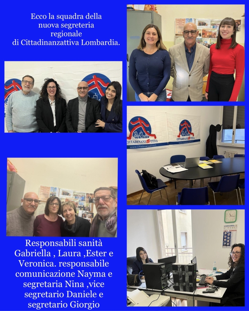 La squadra della nuova sede Regionale Lombardia